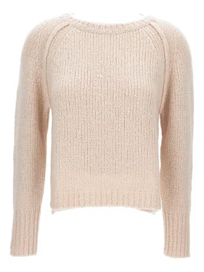Drumohr Raglan-sleeve Ribbed Sweater In Neutral