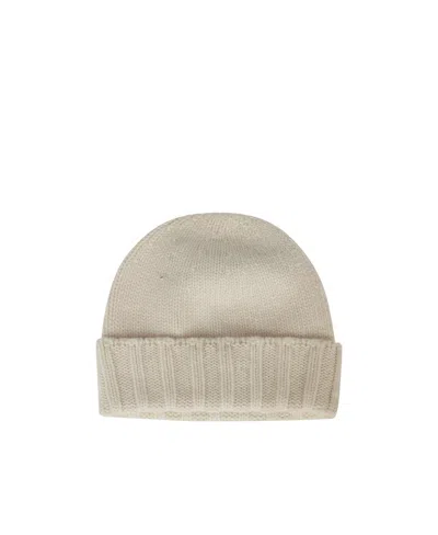 Drumohr Rass Cashmere Beanie In Nude
