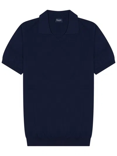 Drumohr Razor Blade Cashmere Sweater In Blue