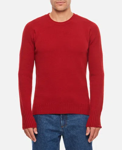 DRUMOHR RED REGULAR FIT SWEATER