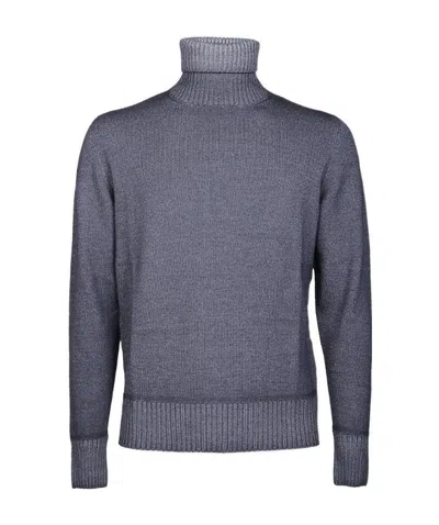 Drumohr Regular-fit Roll-neck Jumper In Gray