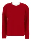 Drumohr Rib-detailed Sweater In Red