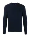 Drumohr Rib-trimmed Cashmere Jumper In Black