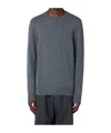 Drumohr Grey Crew-neck Sweater In Cashmere In Gray