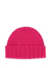 Drumohr Ribbed Cashmere Beanie In Pink