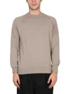 Drumohr Cashmere Sweater With Cross-neck Design In Gray