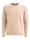 Drumohr Ribbed Crew-neck Sweater In Neutral