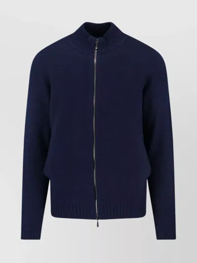 DRUMOHR RIBBED CREWNECK SWEATER FITTED SHAPE