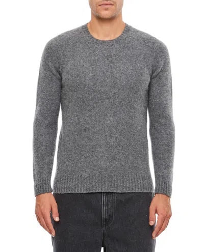 DRUMOHR DRUMOHR RIBBED CREWNECK WOOL SWEATER