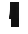 Drumohr Ribbed-knit Cashmere Scarf In Black