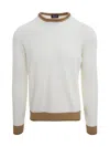 Drumohr Ribbed Sweater In White