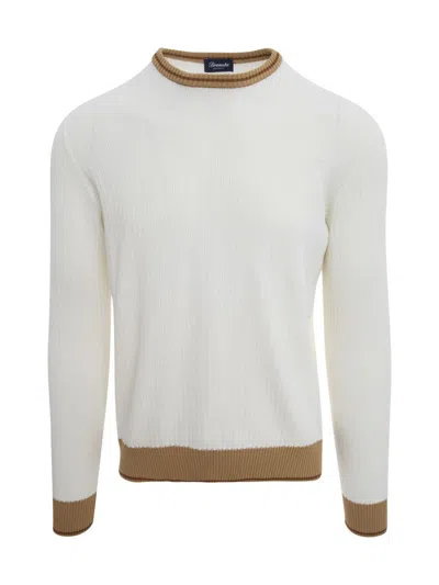 Drumohr Ribbed Sweater Clothing In White