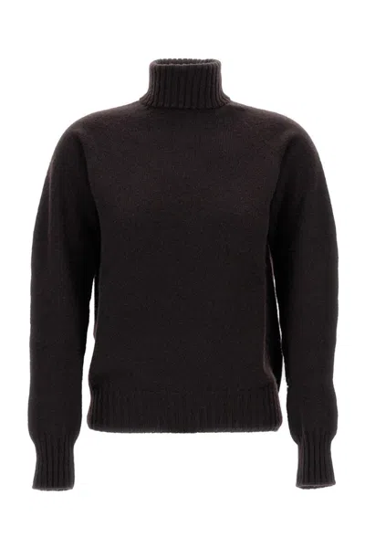 DRUMOHR DRUMOHR RIBBED TURTLENECK WOOL SWEATER