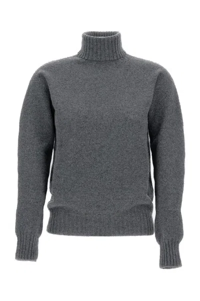 DRUMOHR DRUMOHR RIBBED TURTLENECK WOOL SWEATER