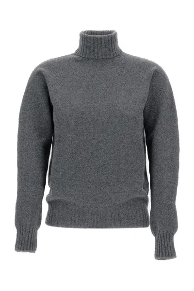 DRUMOHR RIBBED TURTLENECK WOOL SWEATER