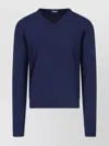 Drumohr Ribbed V Neck Sweater With Long Sleeves