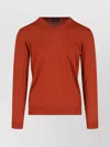 Drumohr Ribbed V-neck Sweater With Long Sleeves