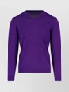Drumohr Ribbed V-neck Sweater With Long Sleeves