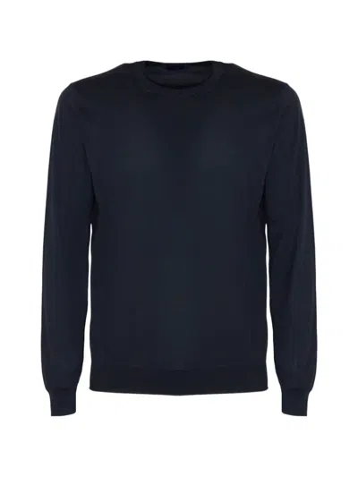 Drumohr Ribbed-trim Sweater In Black