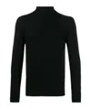 Drumohr Roll Neck Jumper In Black