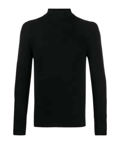Drumohr Roll Neck Jumper In Black