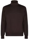 Drumohr Roll-neck Jumper In Brown