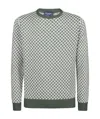 Drumohr Razor Blade Long Sleeve Sweater In Gray