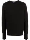 Drumohr Round Neck Jumper In Black