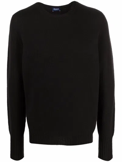 Drumohr Round Neck Jumper In Black