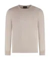Drumohr Round-neck Jumper In Nude