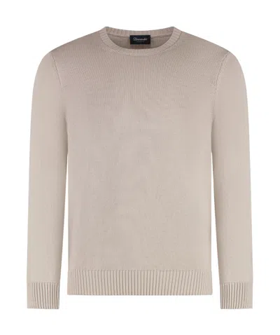 Drumohr Round-neck Jumper In Nude