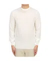 Drumohr Man Sweater Ivory Size 44 Super 140s Wool In White