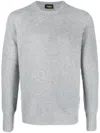 Drumohr Round Neck Long Sleeves Sweater In Gray