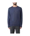 Drumohr Round Neck Pullover Sweater In Blue