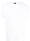 Drumohr Round Neck Short-sleeved T-shirt In White