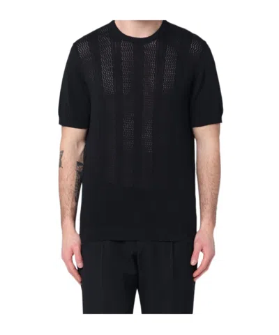 Drumohr Round Neck Sweater In Black