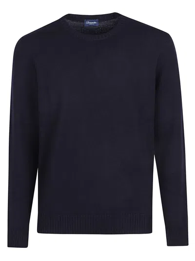 Drumohr Round Neck Sweater In Blue