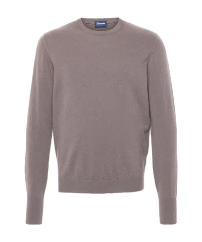 Drumohr Round Neck Sweater In Gray