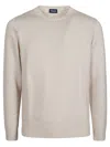 Drumohr Round Neck Sweater In Naturale