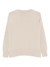 Drumohr Round-neck Wool Sweater In Neutral