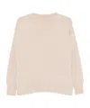 Drumohr Round-neck Wool Sweater In Neutral