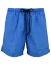 Drumohr Man Swim Trunks Azure Size Xl Polyester In Blue