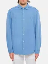 Drumohr Piquet Shirt In Blue