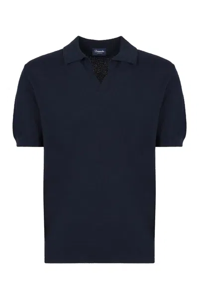 DRUMOHR SHORT SLEEVE COTTON POLO SHIRT