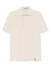 Drumohr Short-sleeve Polo Shirt In Beige