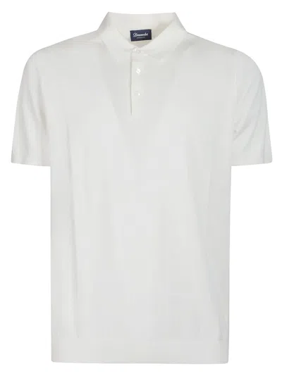 Drumohr Short Sleeve Polo Shirt In Latte