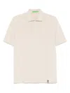 Drumohr Short-sleeve Polo Shirt In Neutrals