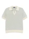 Drumohr Short Sleeve Polo In White