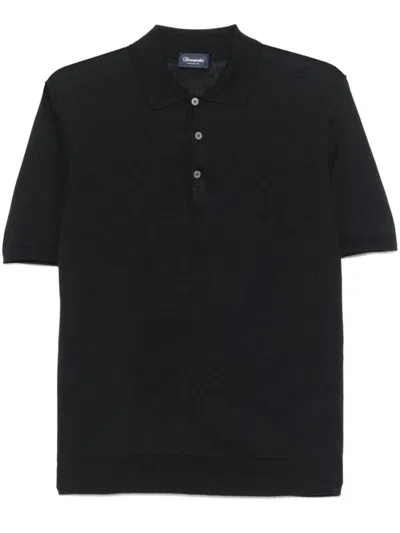 DRUMOHR DRUMOHR SHORT SLEEVE POLO WITH CLASSIC COLLAR