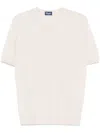 Drumohr Fine-knit T-shirt In Beige